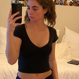 Black crop top